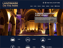 Tablet Screenshot of landmarkonthepark.com